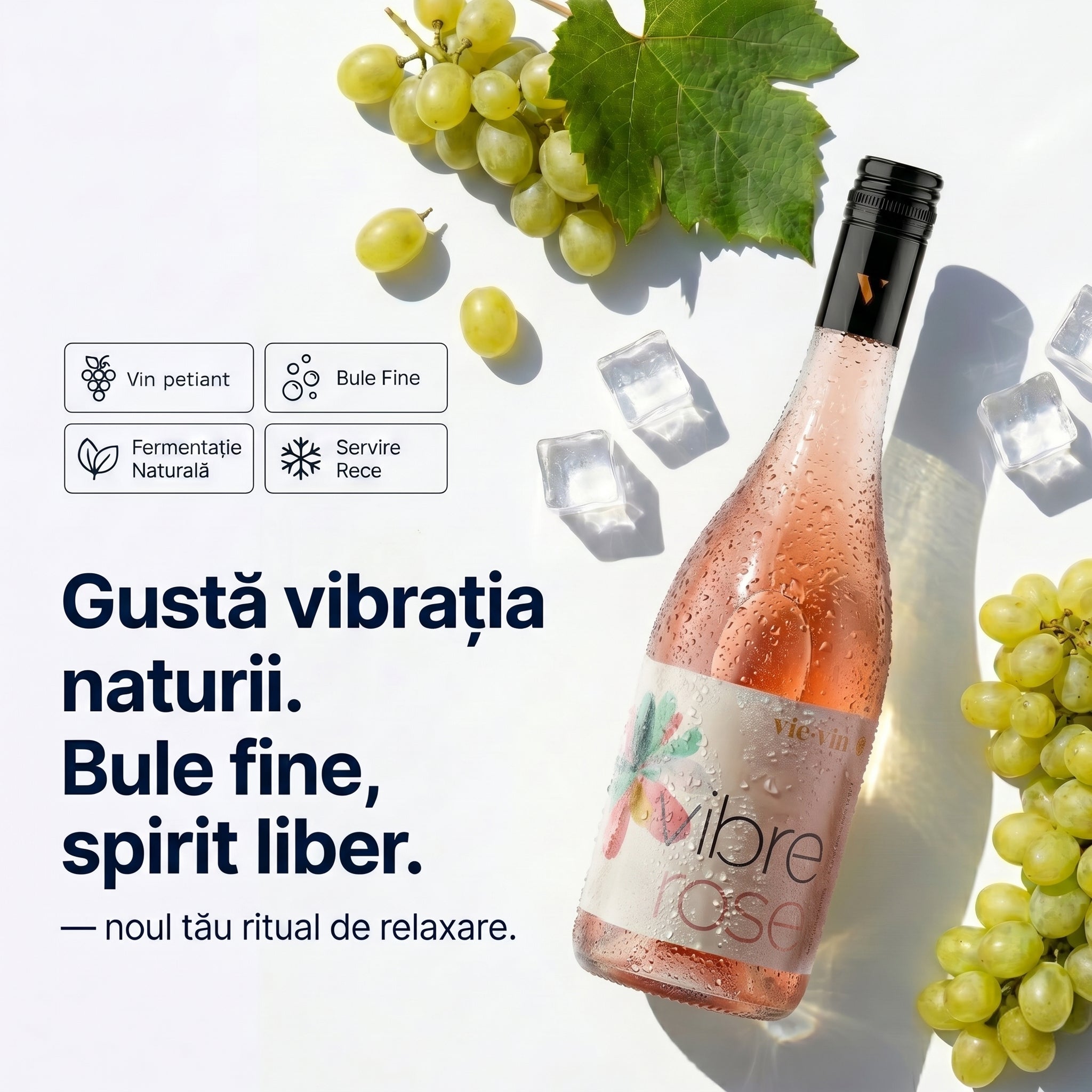 Vin petiant, VIBRE ROSE, 0.75L