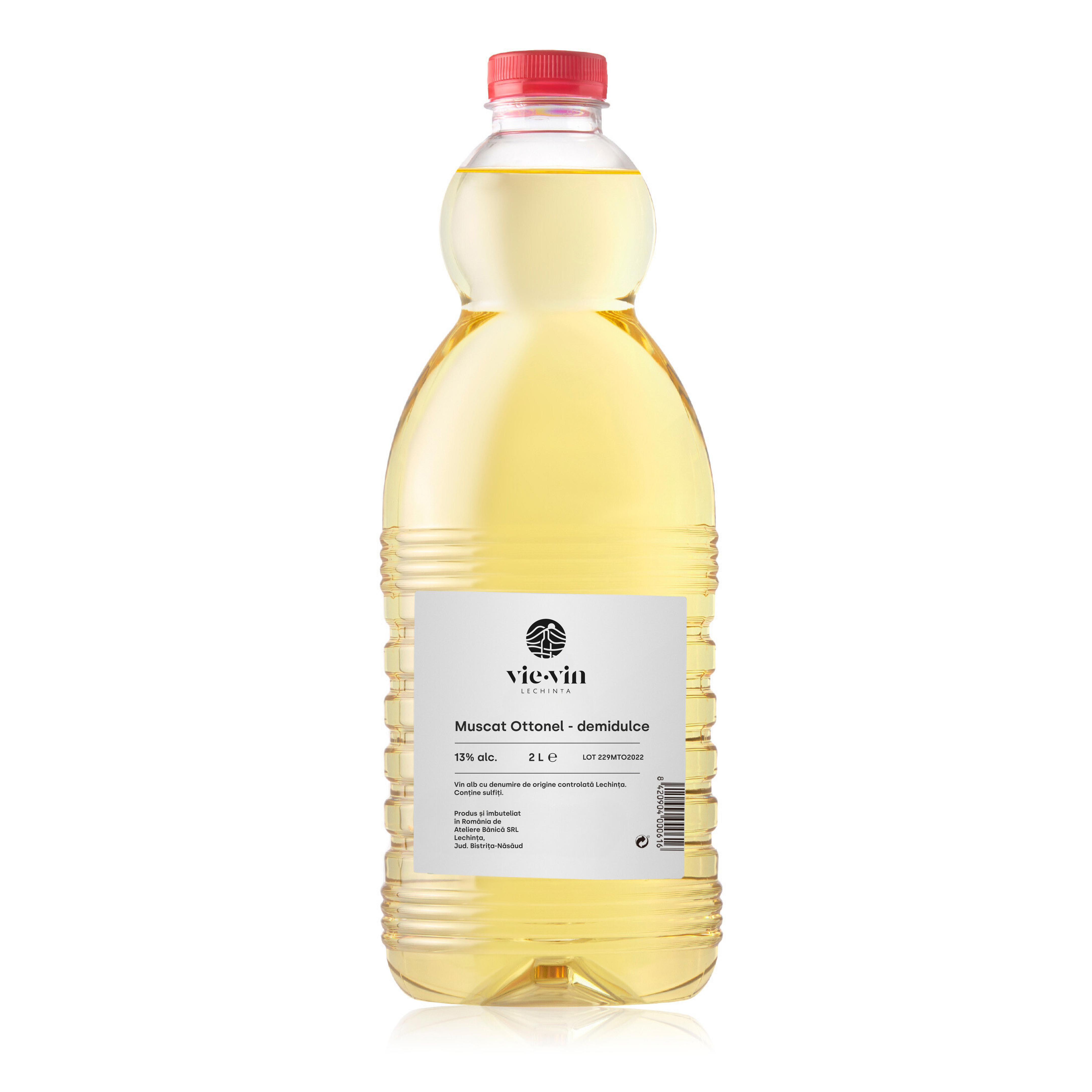 Vin PET 2L Muscat Ottonel Demidulce - Podgoria Lechinta, Crama Vie-Vin
