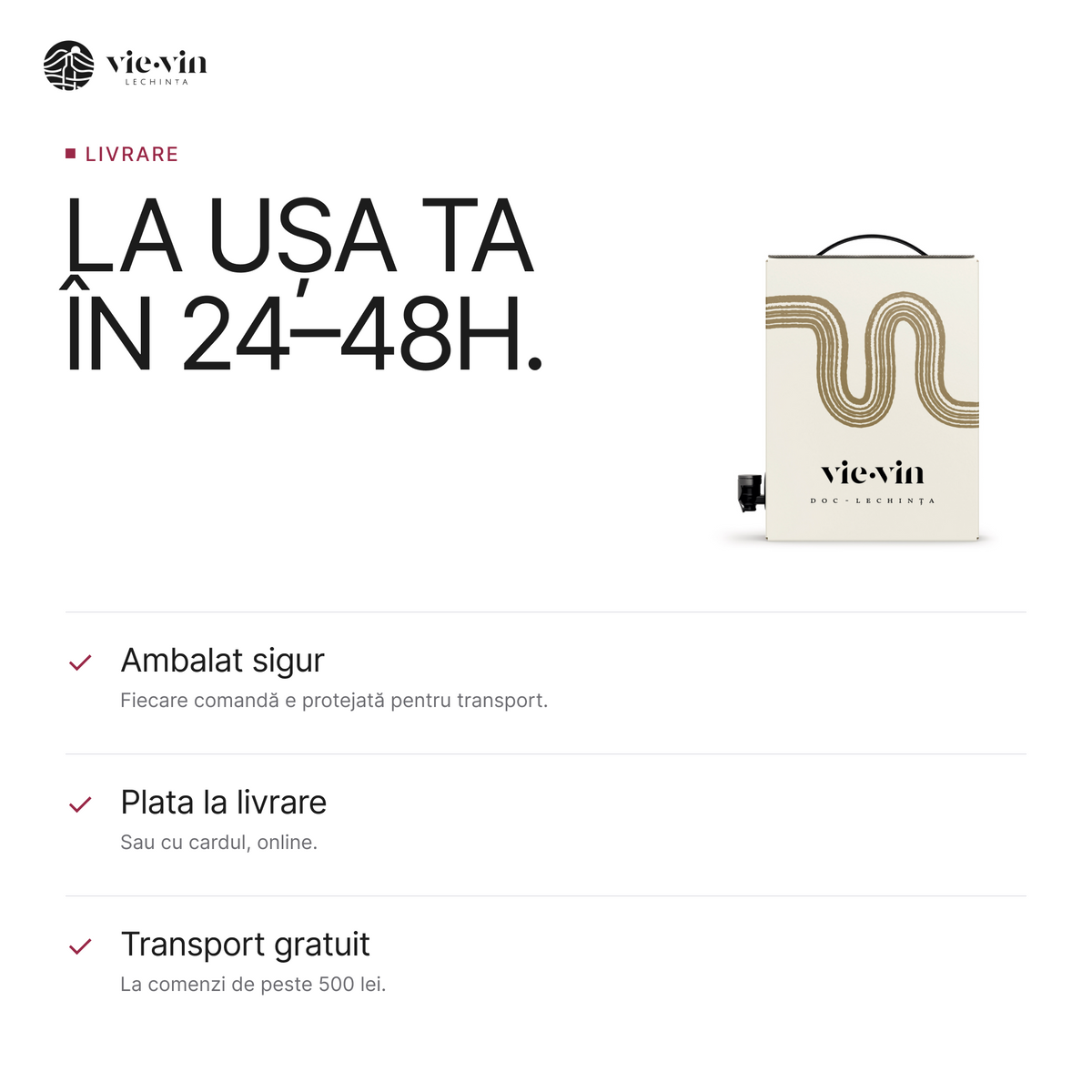 Livrare 24-48h, plata la livrare